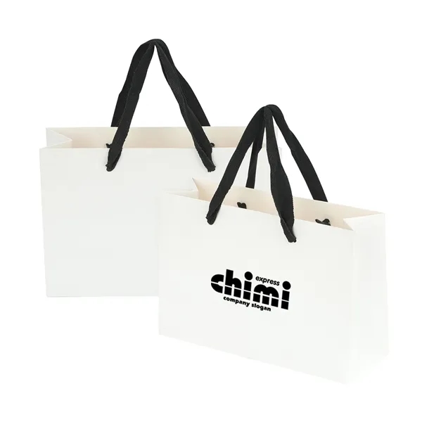 Custom logo recycle white kraft paper clothing shopping bag - Custom logo recycle white kraft paper clothing shopping bag - Image 0 of 4