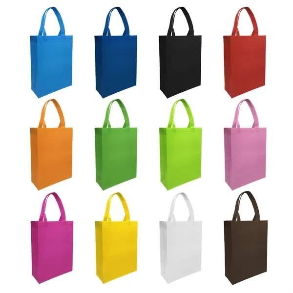 Non Woven Reusable Grocery Tote Bag With Gusset - Non Woven Reusable Grocery Tote Bag With Gusset - Image 1 of 4