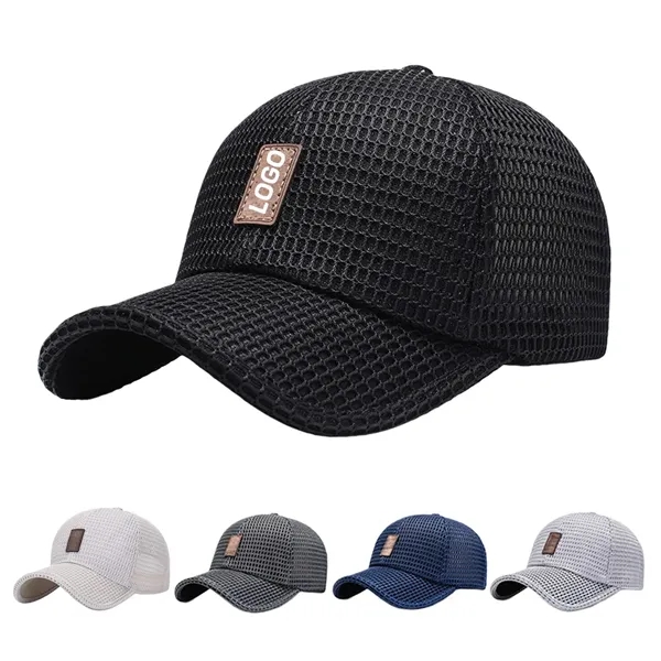 Men's Adjustable Mesh Breathable Sun Baseball Cap - Men's Adjustable Mesh Breathable Sun Baseball Cap - Image 0 of 4