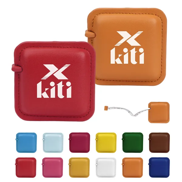 5Ft Square PU Leather Retractable Soft Tape Measure