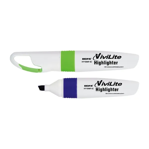 Custom highlighter pen with a unique carabiner design - Custom highlighter pen with a unique carabiner design - Image 0 of 1