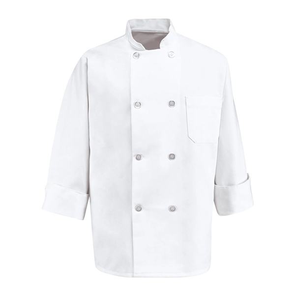 Chef Designs Eight Pearl Button Chef Coat - Tall Sizes - Chef Designs Eight Pearl Button Chef Coat - Tall Sizes - Image 1 of 1