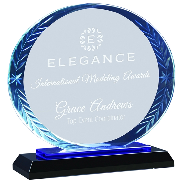 Oval Accent Glass Award - Oval Accent Glass Award - Image 1 of 2