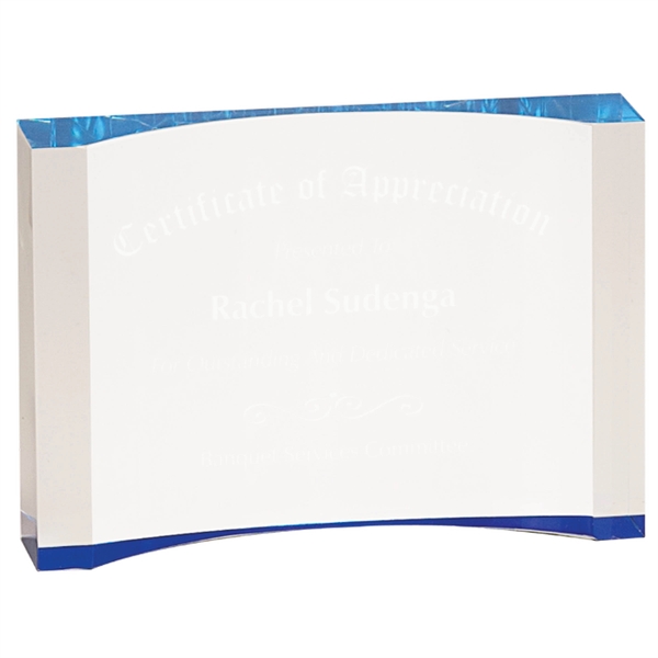 1" Thick Acrylic Crescent - 1" Thick Acrylic Crescent - Image 5 of 6