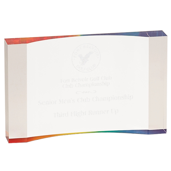 1" Thick Acrylic Crescent - 1" Thick Acrylic Crescent - Image 6 of 6