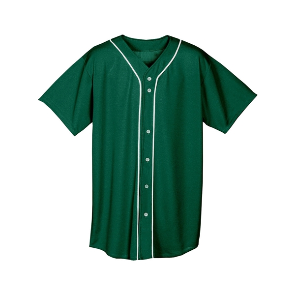 A4 Youth Short Sleeve Full Button Baseball Jersey - A4 Youth Short Sleeve Full Button Baseball Jersey - Image 1 of 72