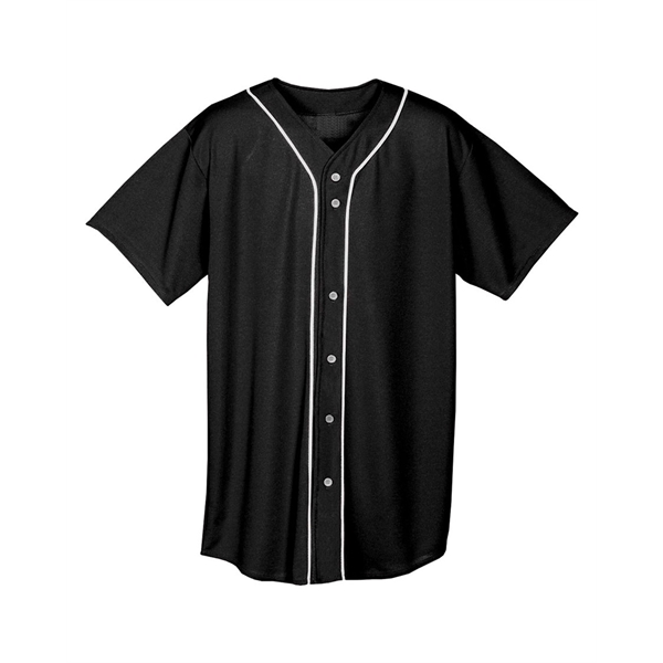 A4 Youth Short Sleeve Full Button Baseball Jersey - A4 Youth Short Sleeve Full Button Baseball Jersey - Image 2 of 72