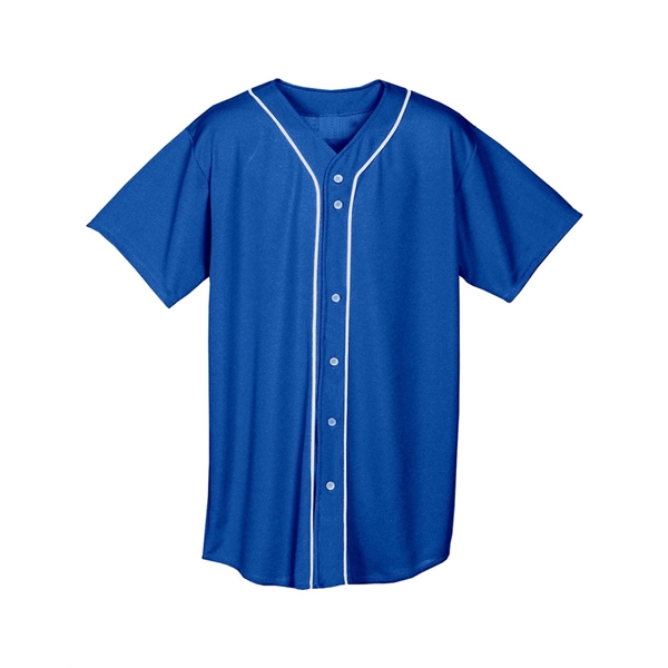 A4 Youth Short Sleeve Full Button Baseball Jersey - A4 Youth Short Sleeve Full Button Baseball Jersey - Image 3 of 72