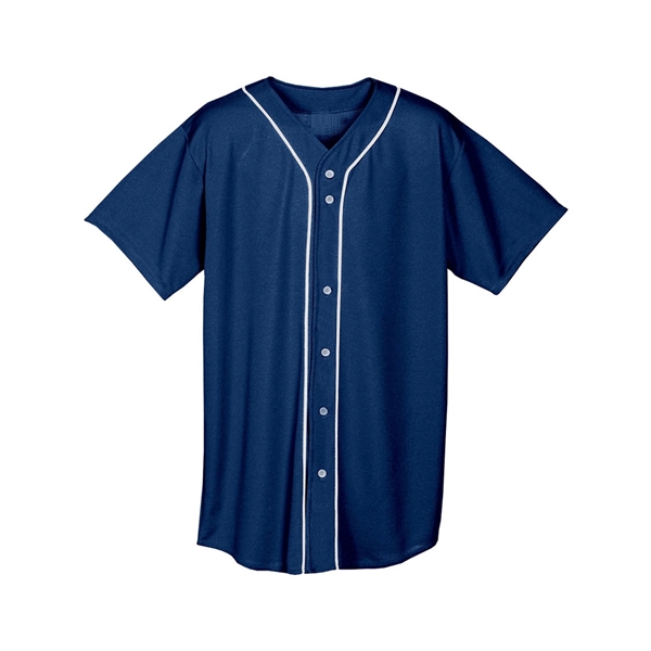 A4 Youth Short Sleeve Full Button Baseball Jersey - A4 Youth Short Sleeve Full Button Baseball Jersey - Image 4 of 72