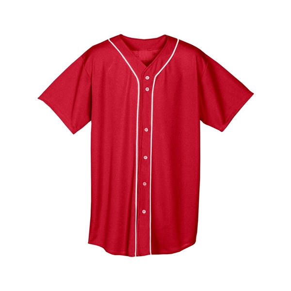 A4 Youth Short Sleeve Full Button Baseball Jersey - A4 Youth Short Sleeve Full Button Baseball Jersey - Image 5 of 72