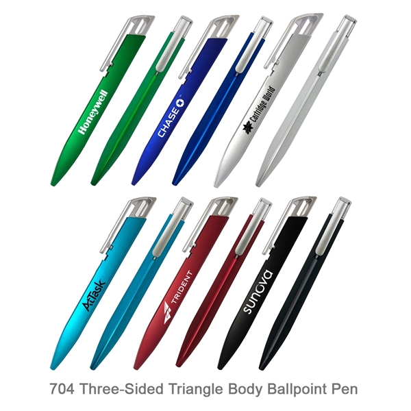 Popular Three-Sided Triangle Body Ballpoint Pen - Popular Three-Sided Triangle Body Ballpoint Pen - Image 0 of 12