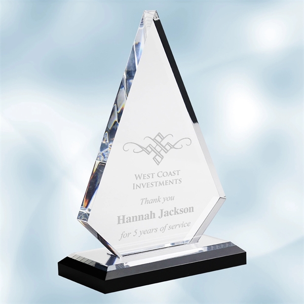 Acrylic Peak Award with Black Base