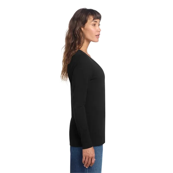 District Women's Perfect Tri Long Sleeve V-Neck Tee - District Women's Perfect Tri Long Sleeve V-Neck Tee - Image 2 of 34