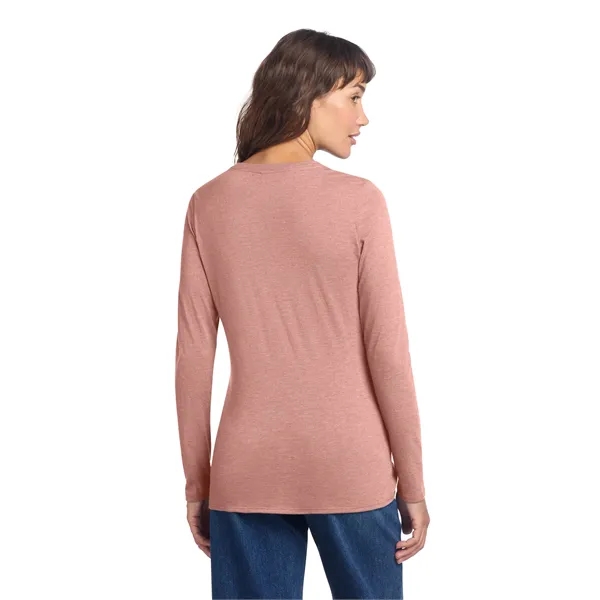 District Women's Perfect Tri Long Sleeve V-Neck Tee - District Women's Perfect Tri Long Sleeve V-Neck Tee - Image 6 of 34