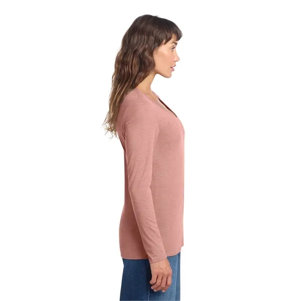 District Women's Perfect Tri Long Sleeve V-Neck Tee - District Women's Perfect Tri Long Sleeve V-Neck Tee - Image 7 of 34