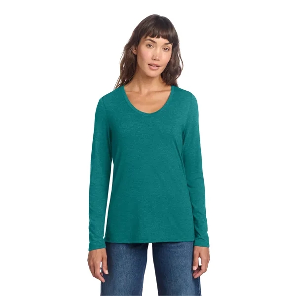 District Women's Perfect Tri Long Sleeve V-Neck Tee - District Women's Perfect Tri Long Sleeve V-Neck Tee - Image 13 of 34