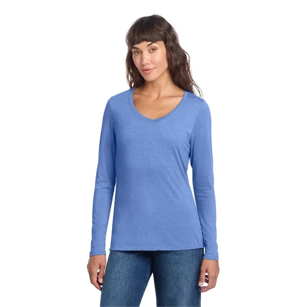 District Women's Perfect Tri Long Sleeve V-Neck Tee - District Women's Perfect Tri Long Sleeve V-Neck Tee - Image 17 of 34