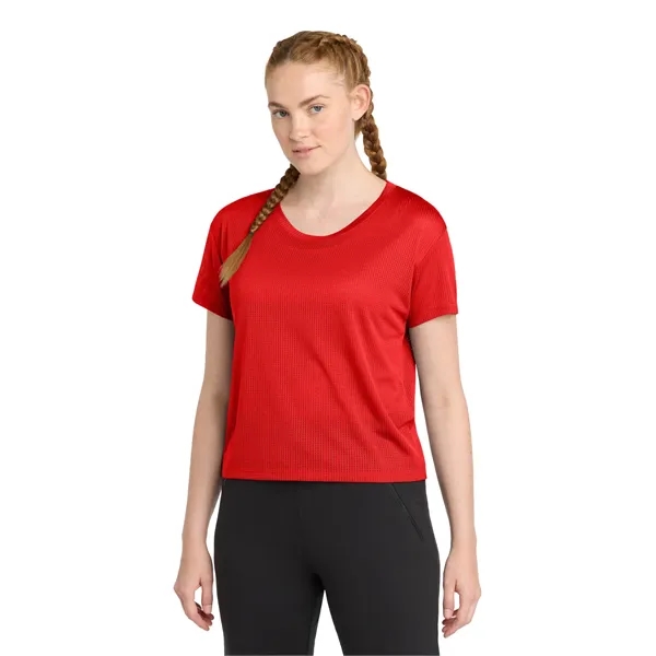 Sport-Tek Women's PosiCharge Draft Crop Tee. - Sport-Tek Women's PosiCharge Draft Crop Tee. - Image 14 of 29