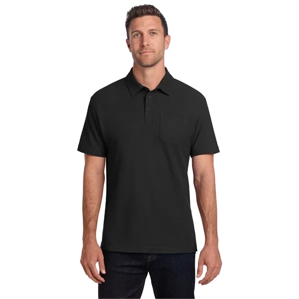 Port Authority C-FREE Cotton Blend Pique Pocket Polo - Port Authority C-FREE Cotton Blend Pique Pocket Polo - Image 4 of 29