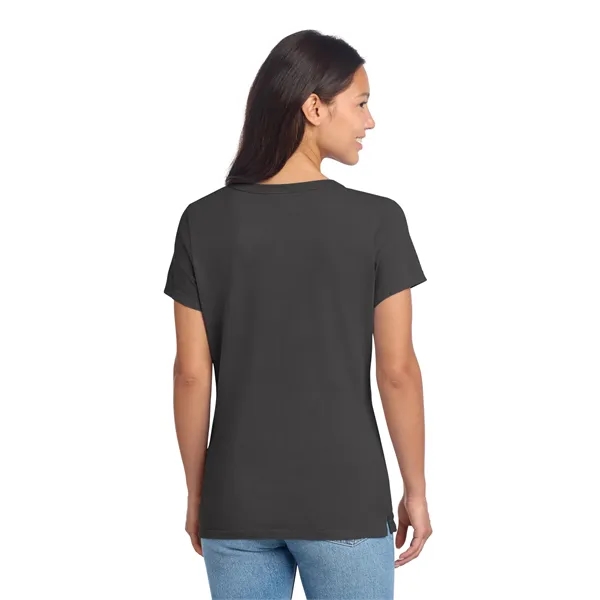 Port & Co Women's Beach Wash Garment-Dyed V-Neck Tee - Port & Co Women's Beach Wash Garment-Dyed V-Neck Tee - Image 0 of 34