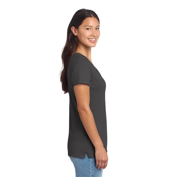Port & Co Women's Beach Wash Garment-Dyed V-Neck Tee - Port & Co Women's Beach Wash Garment-Dyed V-Neck Tee - Image 1 of 34