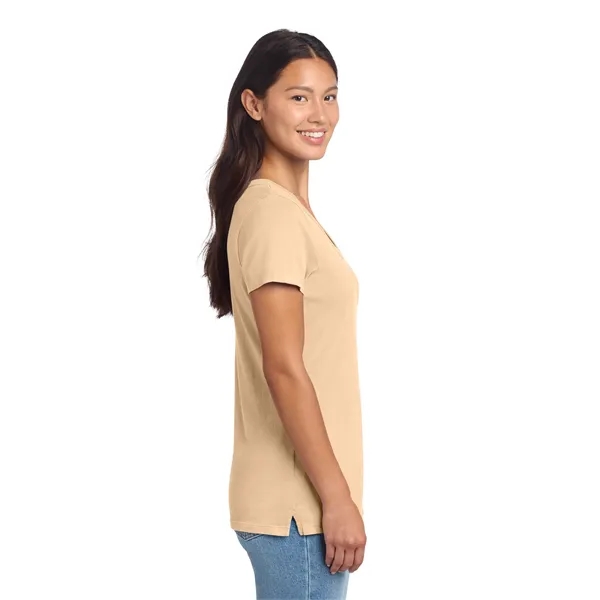 Port & Co Women's Beach Wash Garment-Dyed V-Neck Tee - Port & Co Women's Beach Wash Garment-Dyed V-Neck Tee - Image 13 of 34