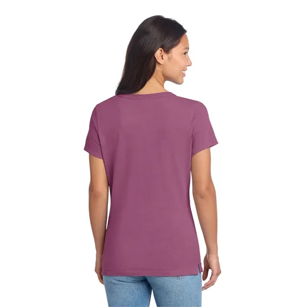 Port & Co Women's Beach Wash Garment-Dyed V-Neck Tee - Port & Co Women's Beach Wash Garment-Dyed V-Neck Tee - Image 19 of 34