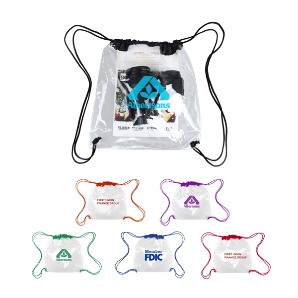 clear stadium cinch bag