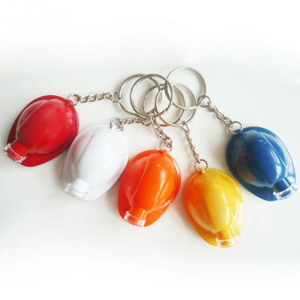 Safety Helmet LED Light Up Flashlight Keychain - Safety Helmet LED Light Up Flashlight Keychain - Image 2 of 5