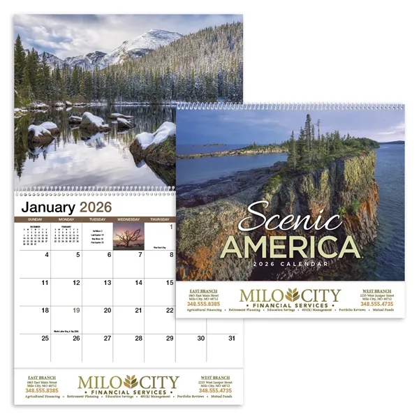 Products Scenic America® Appointment Calendar - Spiral - Products Scenic America® Appointment Calendar - Spiral - Image 0 of 31