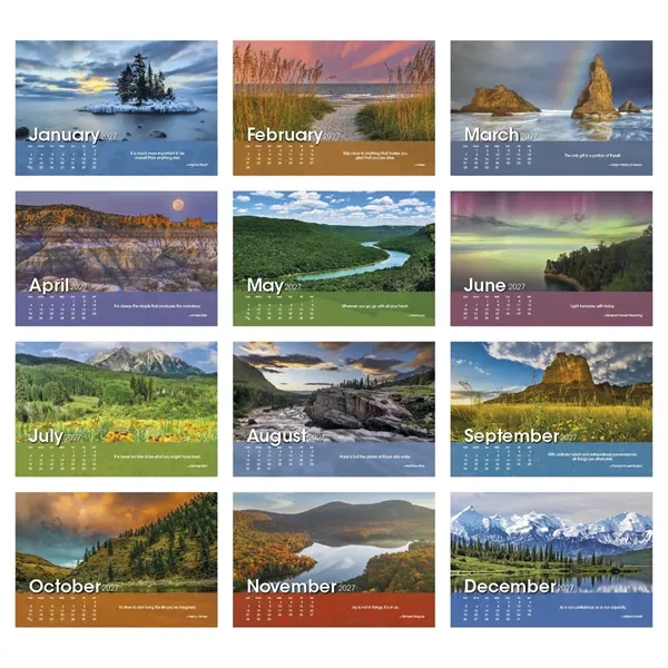 Triumph® Calendars Scenic Moments Large Desk Calendar - Triumph® Calendars Scenic Moments Large Desk Calendar - Image 13 of 38