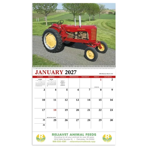 Products Vintage Tractors Appointment Calendar - Spiral - Products Vintage Tractors Appointment Calendar - Spiral - Image 10 of 31