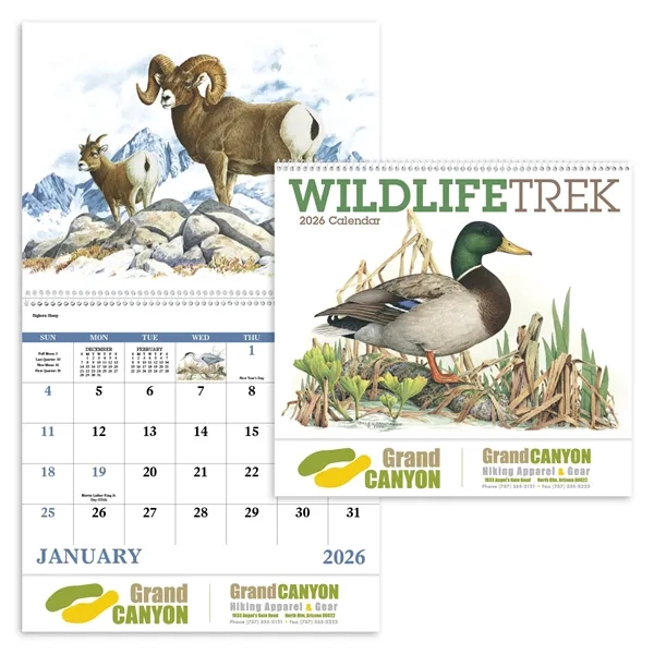 Good Value™ Wildlife Trek - Spiral Calendar - Good Value™ Wildlife Trek - Spiral Calendar - Image 0 of 31