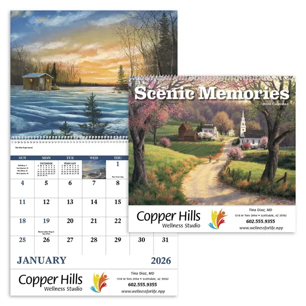 Good Value™ Scenic Memories - Spiral Calendar - Good Value™ Scenic Memories - Spiral Calendar - Image 0 of 30