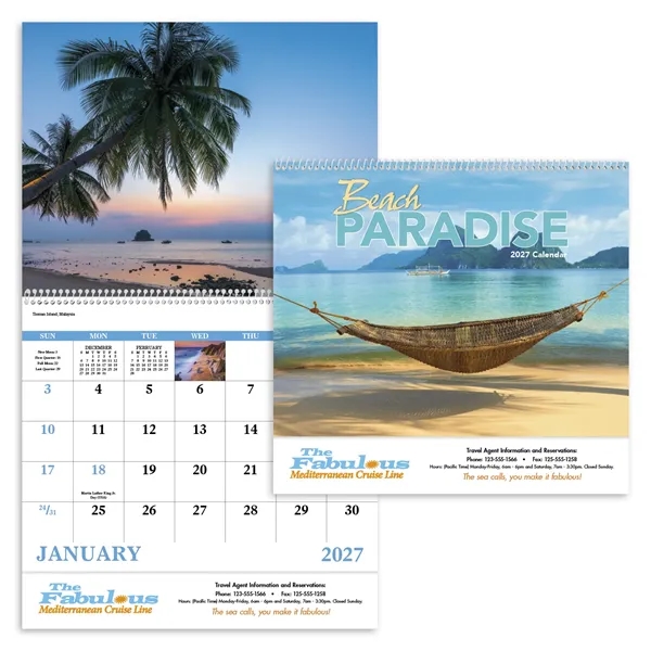 Good Value™ Beach Paradise - Spiral Calendar - Good Value™ Beach Paradise - Spiral Calendar - Image 4 of 31