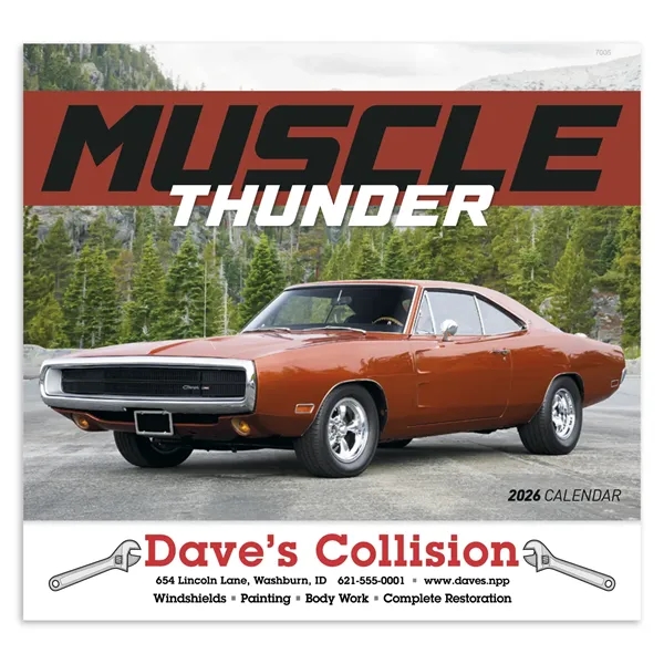 Good Value™ Muscle Thunder - Stapled Calendar - Good Value™ Muscle Thunder - Stapled Calendar - Image 1 of 31