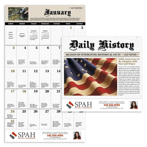 Good Value™ Daily History - Stapled Calendar - Good Value™ Daily History - Stapled Calendar - Image 4 of 31