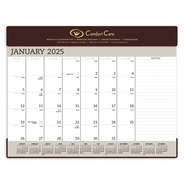 Triumph® Calendars Vinyl Desk Pad