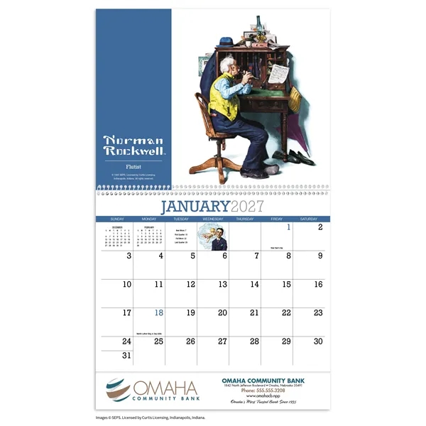 Products Norman Rockwell Appointment Calendar - Spiral - Products Norman Rockwell Appointment Calendar - Spiral - Image 10 of 42