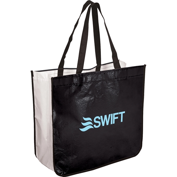 Extra Large Laminated Shopping Tote Bag - Extra Large Laminated Shopping Tote Bag - Image 1 of 4