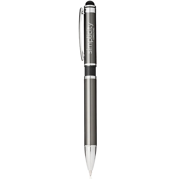 Stylus Metal Pen w/ Colored Middle Ring - Stylus Metal Pen w/ Colored Middle Ring - Image 4 of 10