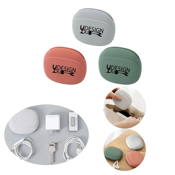 Silicone Organizer Pouch for Gadgets & Tech Accessories - Silicone Organizer Pouch for Gadgets & Tech Accessories - Image 0 of 4