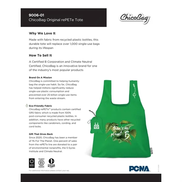 ChicoBag Original rePETe Tote - ChicoBag Original rePETe Tote - Image 9 of 30