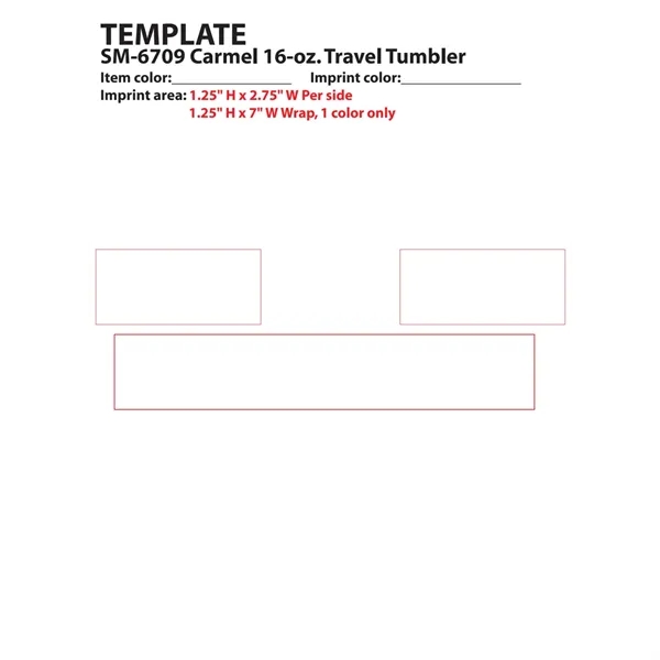 Carmel 16oz Travel Tumbler - Carmel 16oz Travel Tumbler - Image 1 of 12