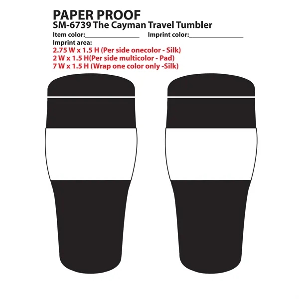 Cayman 15oz Travel Tumbler - Cayman 15oz Travel Tumbler - Image 1 of 3
