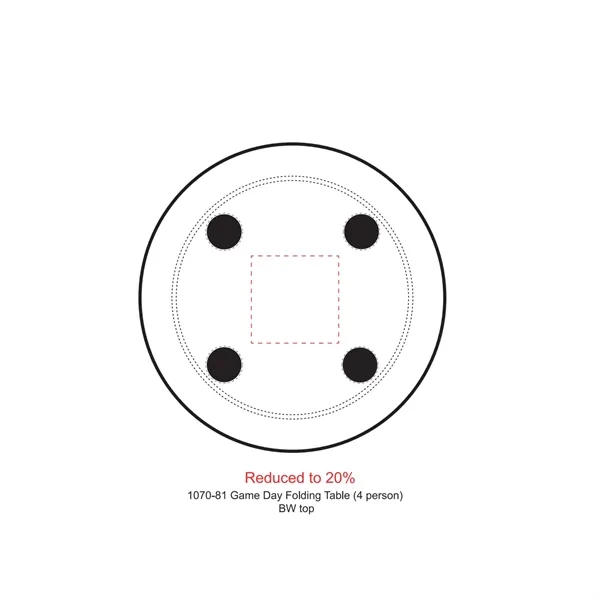 Game Day Folding Table (4 person) - Game Day Folding Table (4 person) - Image 1 of 6