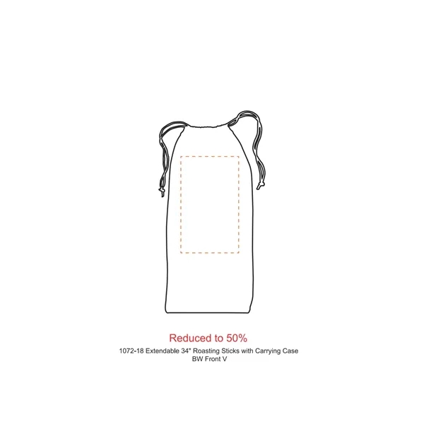 Extendable 34" Roasting Sticks with Carrying Case - Extendable 34" Roasting Sticks with Carrying Case - Image 1 of 4