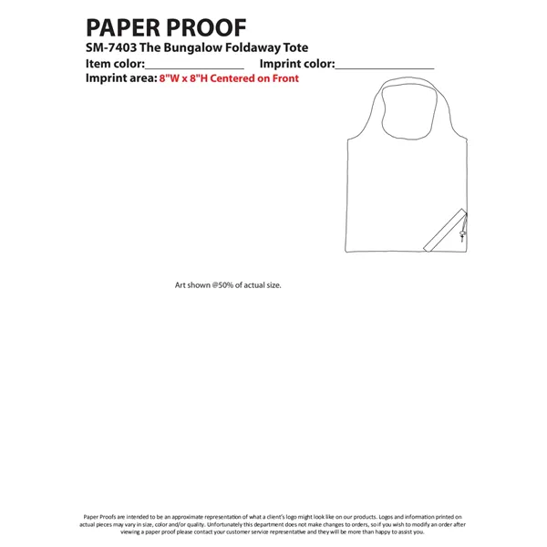 Bungalow Foldaway Shopper Tote - Bungalow Foldaway Shopper Tote - Image 1 of 26