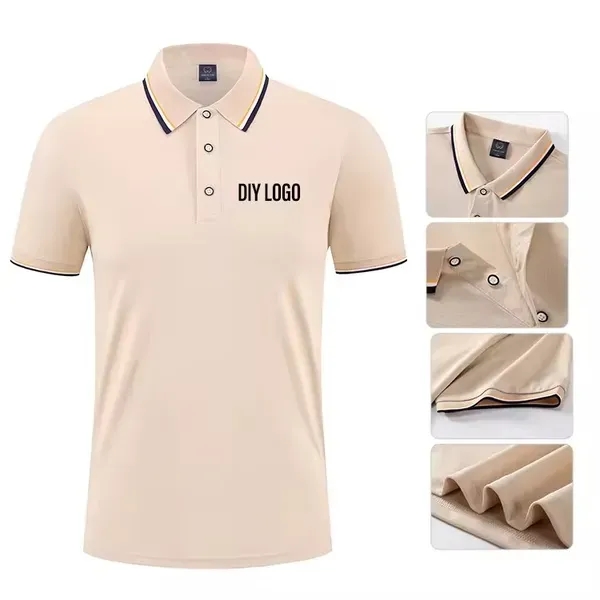 Custom Logo Short Sleeves Polo Shirts - Custom Logo Short Sleeves Polo Shirts - Image 5 of 5