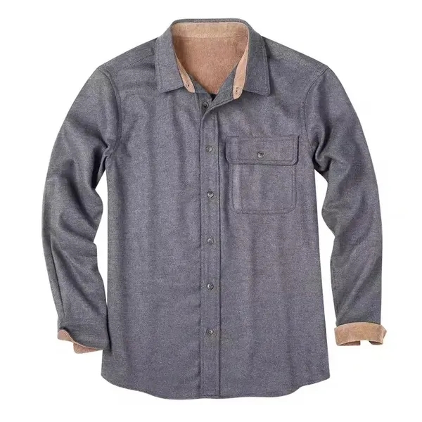 Men's All Cotton Flannel Shirt - Men's All Cotton Flannel Shirt - Image 4 of 5